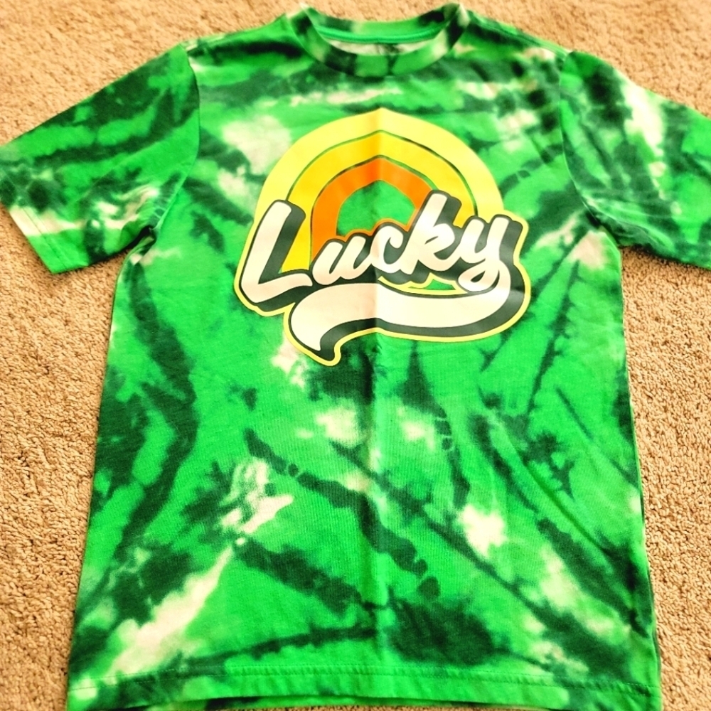 St. Padddy's Tie Dye Shirt 10-12